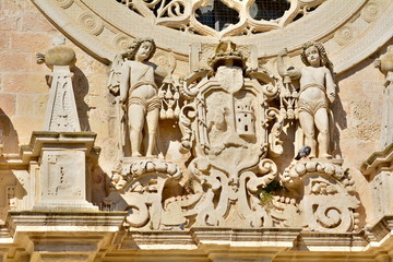 The medieval church in Otranto, Italy with the Baroque style.