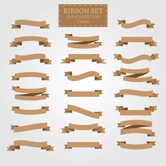 Retro ribbons collection