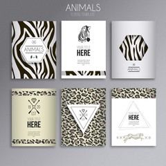 Animal print flyers