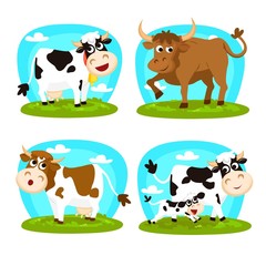 Cartoon cows