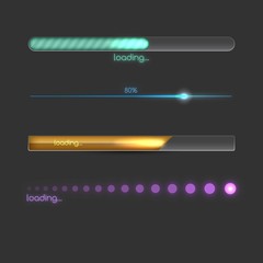 Colorful loading bars - 117446076