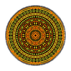 Round oriental pattern