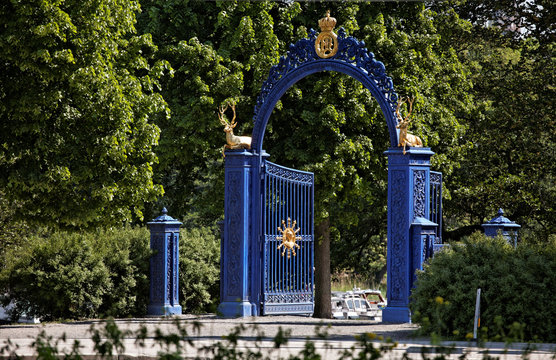Blue Gate on the island of Djurgarden. Stockholm. Sweden
