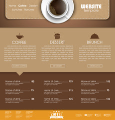Template coffee web site
