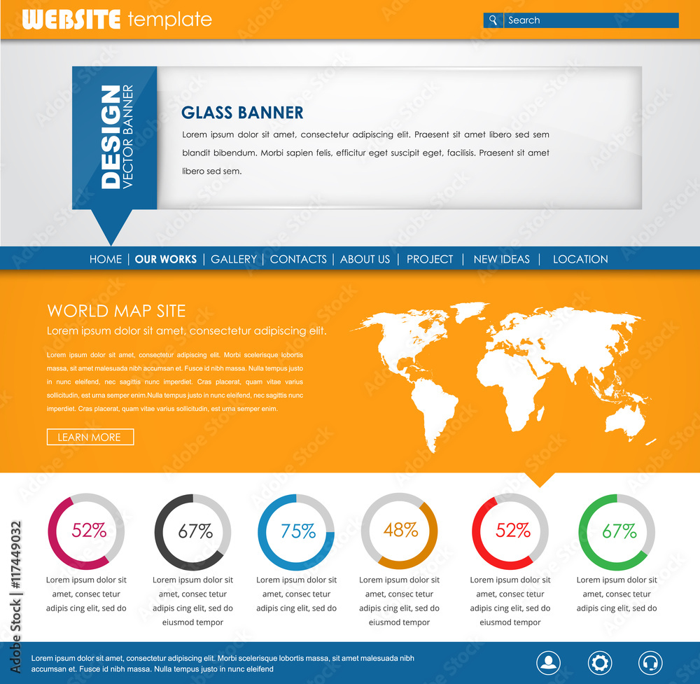 Poster template web site