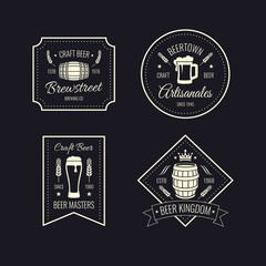 Retro beer badges