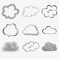 Sketchy clouds