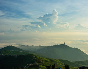 Phetchabun,Thailand - July 23, 2016 : Landscpae view of Phu thap buek mountain with sky background,...