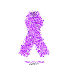 Vector modern pancreatic cancer awareness circles desigen.