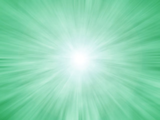 Green radial exploding glowing background abstract starburst 