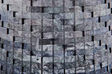 Grunge weave recycled folded paper craft background