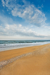 sandy beach on the sea