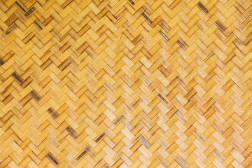 Retro woven wood for pattern and background