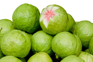 Guava fruit from Thailand  isolated on white background