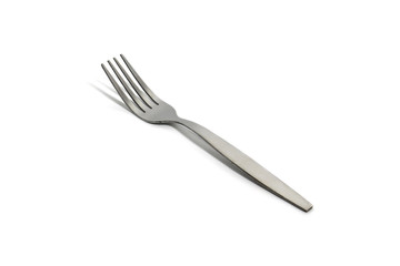 single simple normal fork isolated on white background with clipping path © bookybuggy