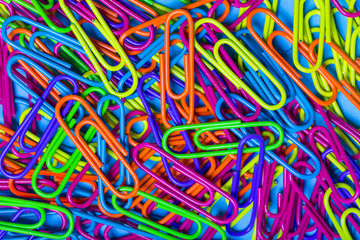 colorful paper clips