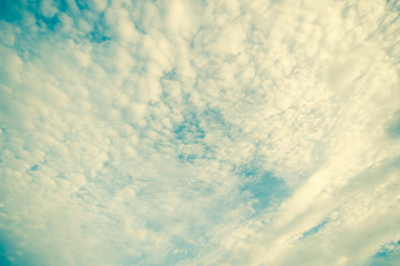 Cloud and sky in sunset