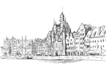 Obraz premium Stare Miasto w Gdańsku