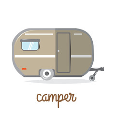 Car van for travel and rest, isolated, for design and printing