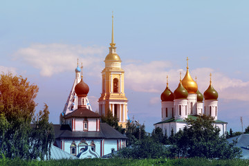 Fototapeta na wymiar Landscape with beautiful churches