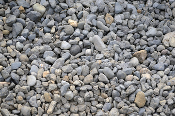 Rocks in a pile; small to medium