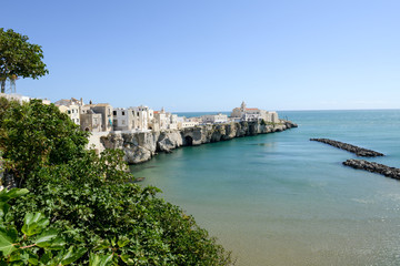 Fototapeta na wymiar View of Vieste on Puglia
