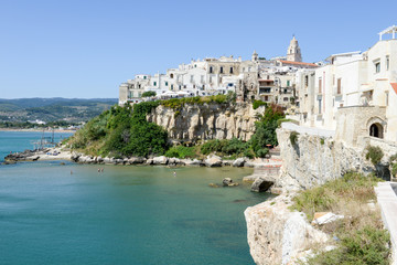 View of Vieste on Puglia