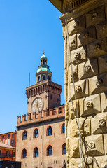 Palazzo Accursio in Bologna, Emilia-Romagna. Italy.