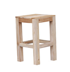 Wooden stool isolated