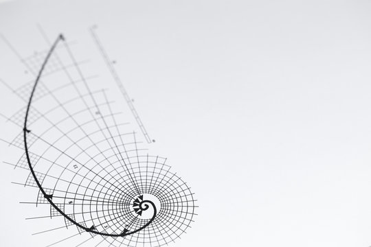 drawing of the golden section