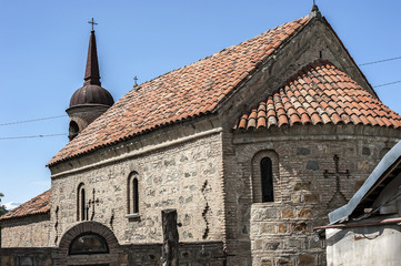 Fototapeta na wymiar Georgia, Tbilisi , district Avlabari . Monastery of the Transfiguration of God Church in the territory of the palace complex of Queen Darejan .