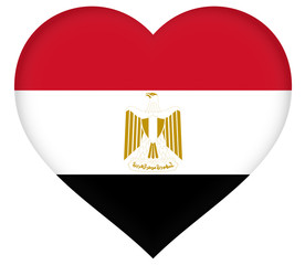 Flag of Egypt Heart