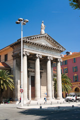 Obraz premium Notre-Dame du Port Church in Nice. Nice, French Riviera, France.