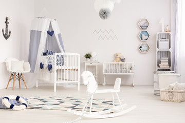 Idyllic infant room ready to welcome its first occupant