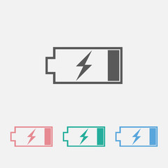 Fototapeta premium charge battery icon
