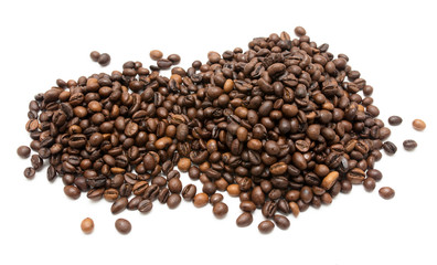 coffee beans on a white background