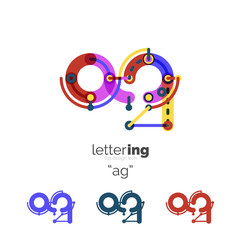 Fototapeta premium Letters logo icon