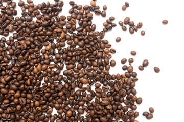 coffee beans on a white background