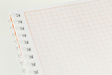 notebook with graph paper