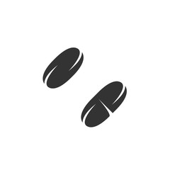 Vector Pill icon isolated on a white background