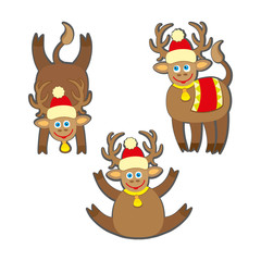 Christmas reindeer illustration.