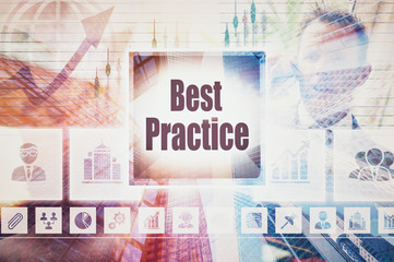 Business Best Practice collage concept