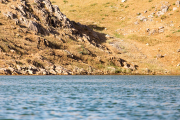 a beautiful lake in the mountains of Kazakhstan