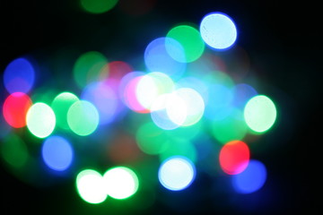 Christmas bokeh lighteffects