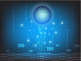 Obraz premium Digital business background,vector tech circle and technology background.