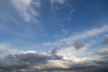Fototapeta na wymiar beautiful clouds against blue sky