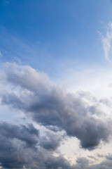 beautiful clouds against blue sky