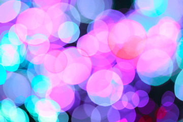 Abstract lights blur blinking background.