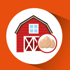 farm and egg icon