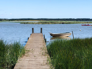 Naklejka premium Kayaking on the River Alde in Suffolk